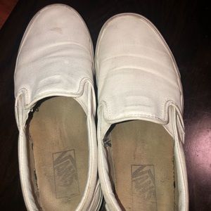 White slip on vans ( not new )